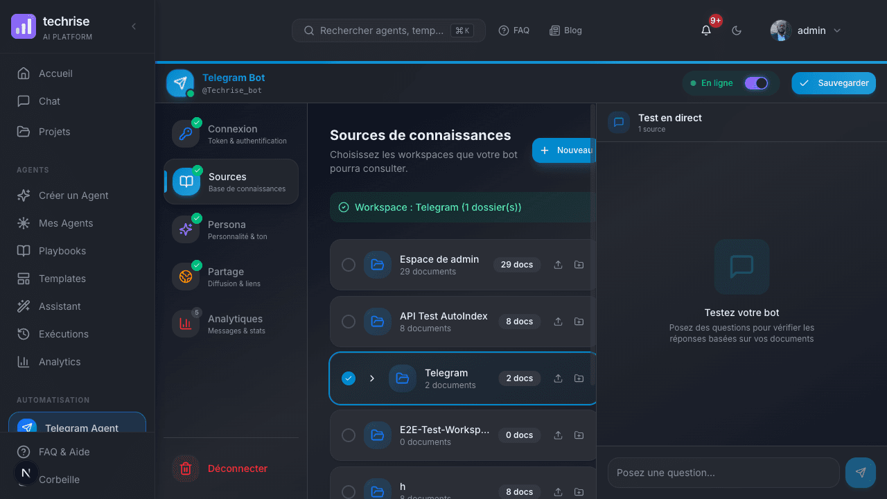 Créer un bot Telegram intelligent
