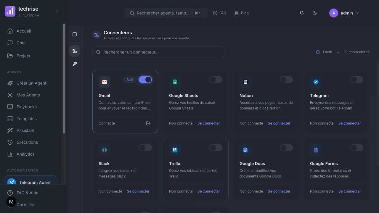 Connecteurs : intégrez tous vos services