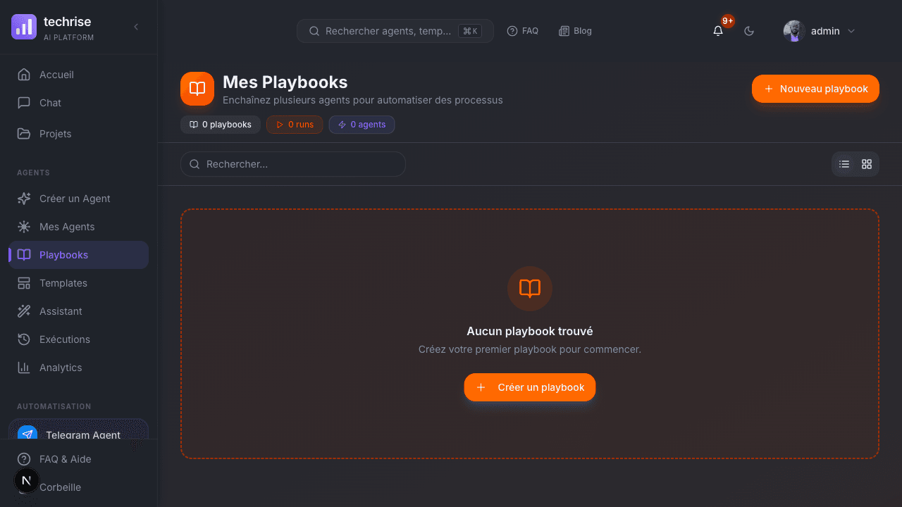 Playbooks : orchestrez vos agents